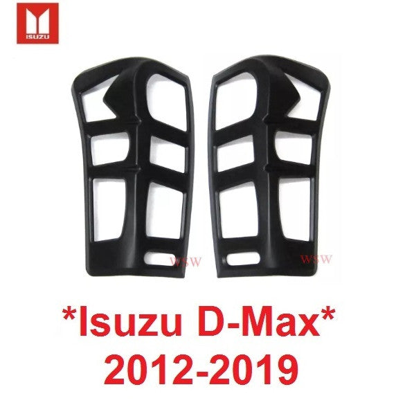 ดำด้าน ครอบไฟท้าย อีซูซุ ดีแม็ก 2012 - 2021 ครอบ ไฟท้าย ISUZU DMAX D-MAX ดีแมก ดีแม็ค  2014 2015 2016 2017 2018 2019