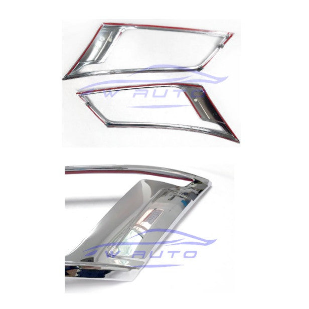 รถตู้ ครอบไฟหน้า โตโยต้า คอมมิวเตอร์ TOYOTA HIACE COMMUTER 2019 2020 - 2024 ฝาครอบไฟหน้า ครอบ ไฟหน้า ชุบโครเมี่ยม 2021 - Image 2