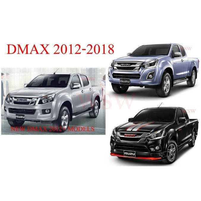 สีดำด้าน ชายบันไดประตู Isuzu D-Max Dmax Stealth 2012 - 2019 อีซูซุ ดีแม็กซ์ รุ่น4ประตู คิ้วกันรอยขอบประตู ชายบันได ประตู - Image 3