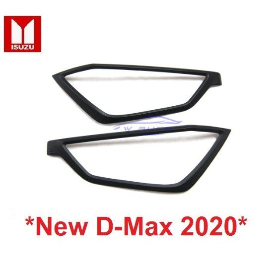ครอบไฟหน้า Isuzu D-Max 2019 2020 2021 สีดำด้าน อีซูซุ ดีแม็กซ์ ครอบไฟ ไฟหน้ารถ ฝาครอบหน้า dmax d max ไฟ ไฟแต่ง All New