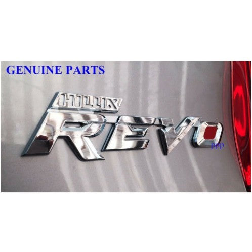 ศูนย์แท้ REVO LOGO 3D HILUX REVO แผ่นป้ายโลโก้โตโยต้า สีชุบ ติดท้ายรถ รีโว่ 2015 โตโยต้า toyota ป้าย โลโก้ แผ่นป้าย ชื่อ - Image 2