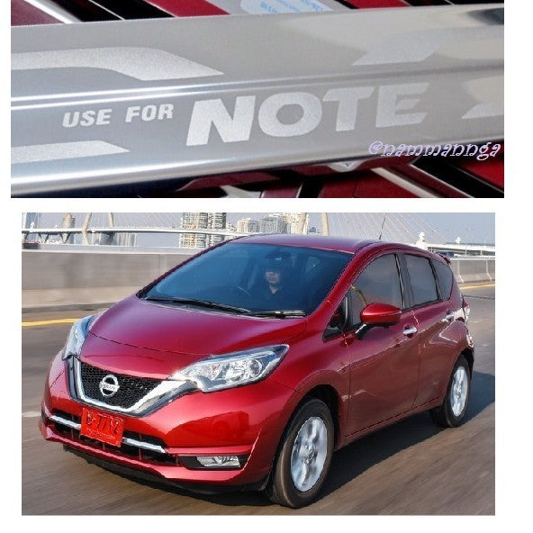 ชายบันได สคัพเพลท Nissan Note 2016 - 2020 นิสสัน โน้ต โน๊ต คิ้วกันรอยขอบประตู ชายบันไดประตู คิ้วกันรอย กันรอยประตู - Image 2