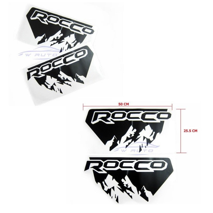 สติ๊กเกอร์ Rocco Sticker Toyota Revo 2020 2021 2022 2023 โตโยต้า รีโว่ ร็อคโค่ superflex แผ่นป้าย ข้างรถ โลโก้ LOGO - Image 2
