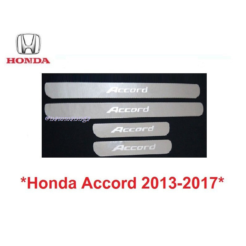 ชายบันได Honda Accord 2013 - 2017 ฮอนด้า แอคคอร์ด คิ้วกันรอยขอบประตู กาบบันได ชายบันไดประตู สคัพเพลท กันรอยประตู กันรอย