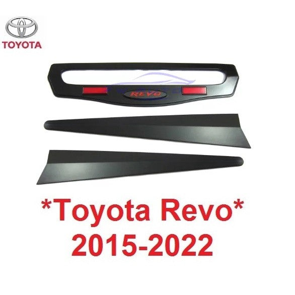 สีดำด้าน ครอบไฟเบรค โตโยต้า รีโว่ ร๊อคโค่ 2015 - 2022 TOYOTA REVO ROCCO ครอบไฟเบรกท้าย ครอบเบรค ครอบไฟ 2016 2017 2018