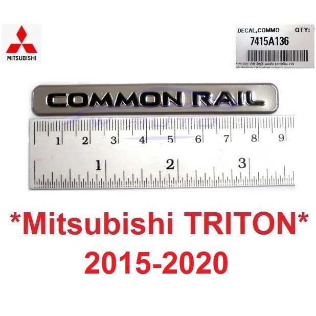 ศูนย์แท้ COMMON RAIL มิตซูบิชิ ไทรทัน 2015 - 2020 MITSUBISHI L200 TRITON โลโก้ สติ๊กเกอร์ LOGO STICKER โลโก้ฝาท้าย 2016
