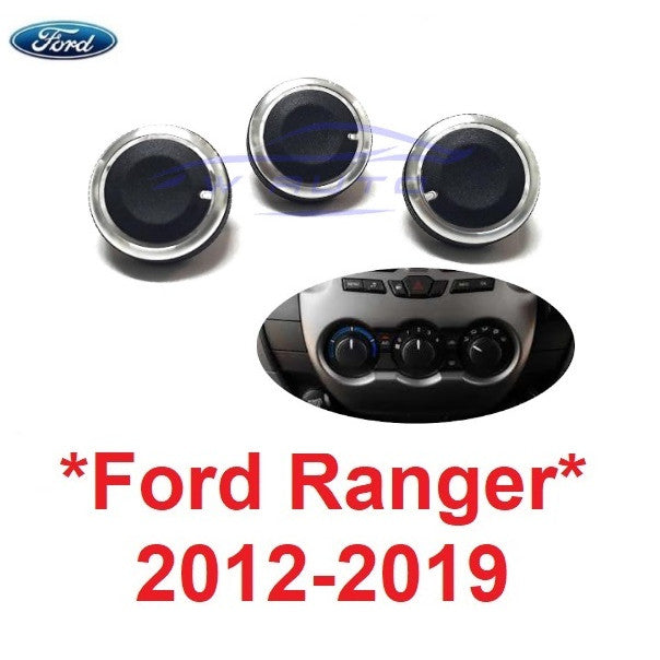 ปุ่มแอร์ ของแต่ง FORD RANGER 2012 - 2020 ฟอร์ด เรนเจอร์ ลูกบิดแอร์ สวิทช์แอร์ ที่ปรับแอร์ ปุ่มแอร์ วอลลุ่ม ปุ่มปรับ แอร์