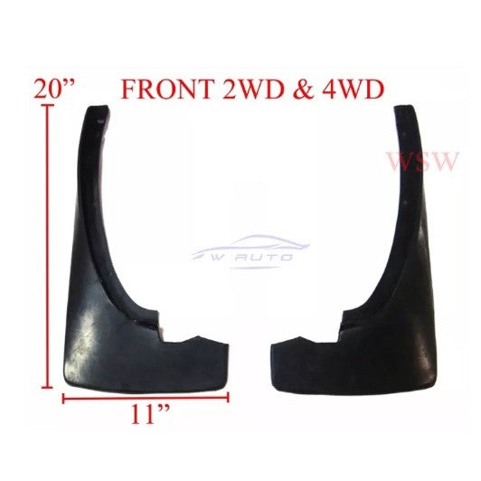 บังโคลนหน้า คู่หน้า 2/4WD NISSAN NAVARA D40 2005 - 2015 ยางบังโคลน ยางกันโคลน นิสสัน นาวาร่า ดี40 2013 บังโคลน - Image 2