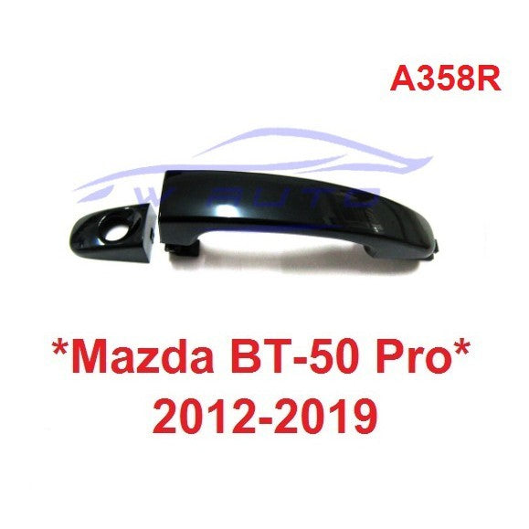 ดำเงา มีรูกุญแจ มือดึงประตู Mazda BT50 BT 50 2012 - 2020 มือเปิดนอก ที่ดึงประตู มาสด้า บีที ฟอร์ด มือจับประตู ที่เปิด
