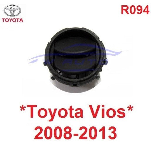 ช่องแอร์ ชิ้นข้าง TOYOTA VIOS 2008 - 2013 ช่องปรับแอร์ โตโยต้า วีออส ชุดแอร์ ช่องลมแอร์ ทรงกลม