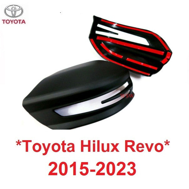 ครึ่งล่าง ดำด้าน ครอบกระจก Toyota hilux Revo 2015 - 2022 ครอบกระจกมองข้าง โตโยต้า รีโว่ ครอบกระจกข้าง ครอบหูกระจก ครอบ