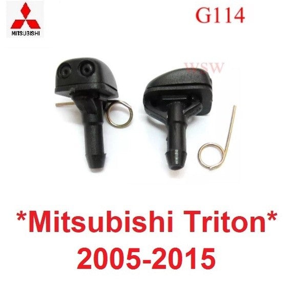 1คู่ ปุ่มฉีดน้ำฝน มิตซูบิชิ ไทรทัน 2005 - 2015 หัวฉีดน้ํากระจกหน้า MITSUBISHI TRITON 2014 ปุ่มฉีดน้ำ ที่ฉีดน้ำกระจก G114