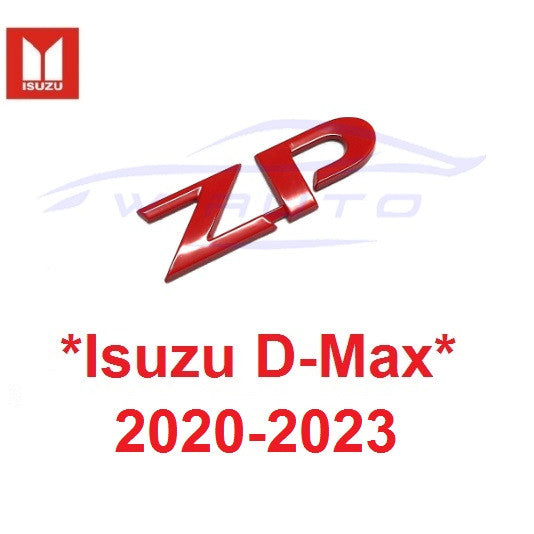 ZP โลโก้ อีซูซุ ดีแม็กซ์ ISUZU DMAX 2020 - 2023 ตัวหนังสือ ท้ายกระบะ ป้าย สัญลักษณ์ แผ่นป้าย ติดฝาท้าย สติ๊กเกอร์ Logo