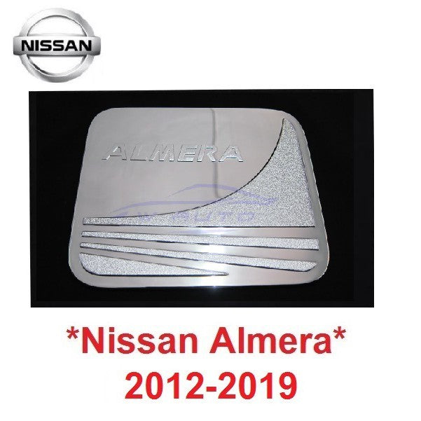 ครอบฝาถังน้ำมัน Nissan Almera 2012 2013 2014 - 2019 ชุบโครเมี่ยม นิสสัน อัลเมร่า ฝาปิด ที่ปิด ที่เติม 2015 2016