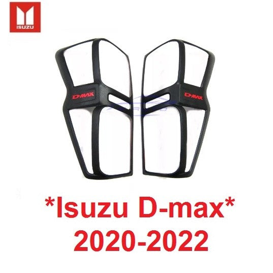 สีดำด้าน ครอบไฟท้าย อีซูซุ ดีแม็กซ์ 2020 2021 2022 2023 2024 Isuzu D-Max DMAX ครอบไฟ ของแต่งดีแม็กซ์ ดีแม็ค ดีแมค D-MAX