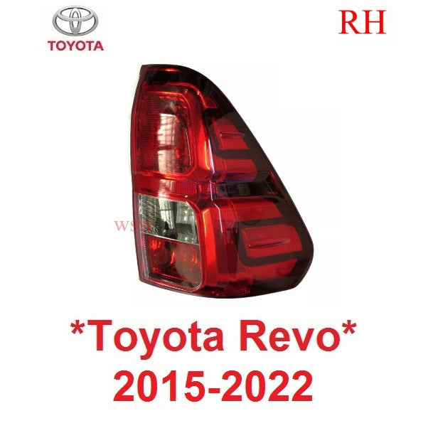 ไฟท้าย โตโยต้า ไฮลักซ์ รีโว่ ร๊อคโค่ 2015 - 2020 เสื้อไฟท้าย ไม่มีขั้ว ไม่มีหลอด Toyota Hilux Revo Rocco ไฟท้าย ร็อคโค่
