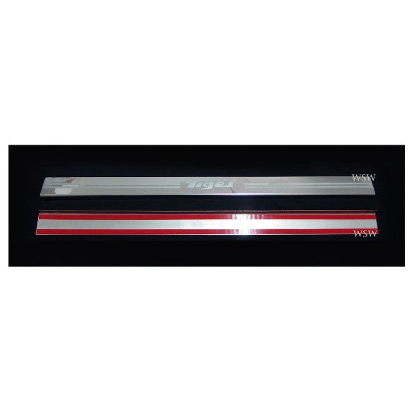 2ประตู แคป ชายบันไดประตู Toyota Hilux Tiger D4D 1998 - 2004 โตโยต้า ไฮลักซ์ ไทเกอร์ กันรอยขอบประตู ชายบันได สคัพเพลท - Image 2