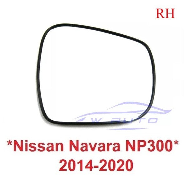 ข้างขวา กระจกมองข้าง Nissan NP300 Navara 2014 - 2019 2020 เนื้อกระจก เลนส์กระจกมองข้าง นิสสัน เอ็นพี300 NP 300 กระจกข้าง