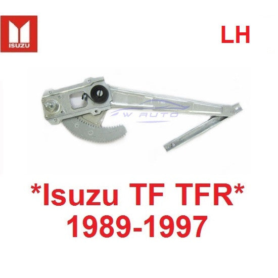 รุ่น มีหูช้าง มือหมุน เฟืองยกกระจก Isuzu TFR 1989 - 1997 อีซูซุ ทีเอฟอาร์ เฟืองกระจก รางยกกระจก 1992 1993 1994 1996 - Image 7