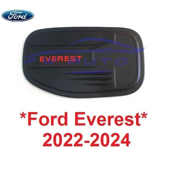 ดำด้าน ครอบฝาถังน้ำมัน Ford Everest 2022 2023 2024 ฝาถังน้ำมัน ฟอร์ด เอเวอเรสต์ ฝาครอบ ครอบฝาถัง ฝาถัง ของแต่งฟอร์ด
