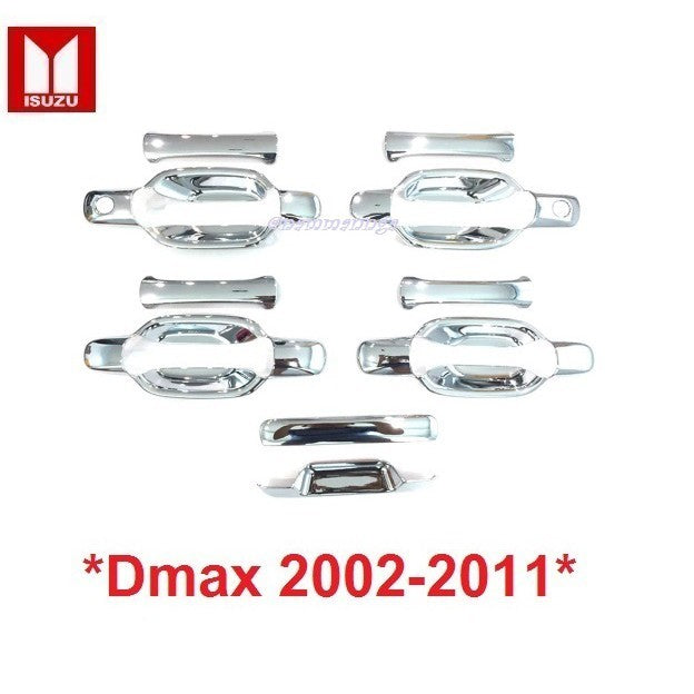 รุ่น4ปต เบ้ารองมือ ครอบ มือเปิด Isuzu Dmax 2002 - 2011 2003 อีซูซุ ดีแม็ค มือดึงท้าย มือเปิดท้าย ถาดรองมือเปิด