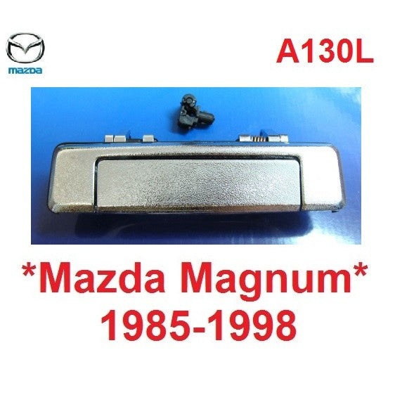 มือเปิดประตู  Mazda Magnum 1985 - 1990 สีชุบ มือเปิดนอก มาสด้า แม็กนั่ม ที่ดึงประตู มือเปิดประตูหน้า อะไหล่รถยนต์