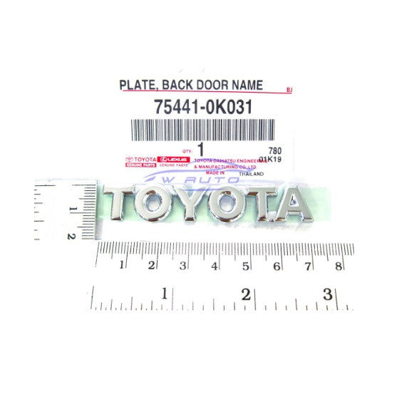 อันเล็ก แท้ 7.4 ซม TOYOTA logo โตโยต้า โลโก้ ป้าย ชุบโครม โครเมี่ยม RAV4 YARIS PRADO HIACE MR2 MRS CAMRY ALTIS - Image 2