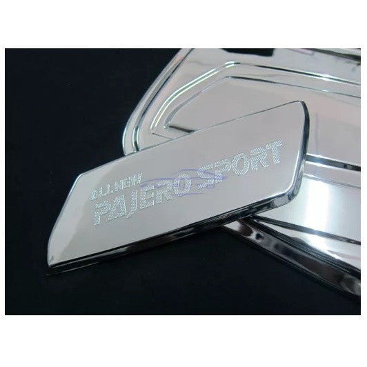 ชุบโครเมี่ยม ครอบฝาถังน้ำมัน Mitsubishi Pajero Sport 2015 - 2022 มิตซูบิชิ ปาเจโร่ สปอร์ต ฝาถังน้ำมัน ครอบฝาถัง 2019 20 - Image 3