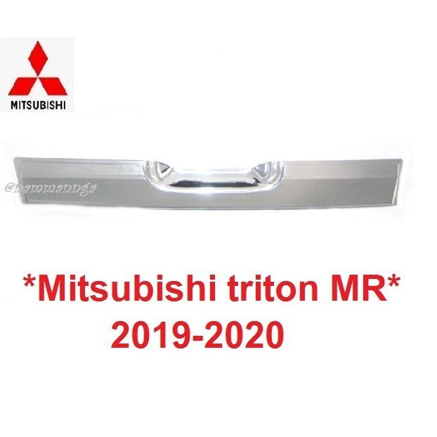 ชิ้นล่าง ครอบเบ้าท้าย Mitsubishi Triton MR 2019 - 2020 โครเมี่ยม มิตซูบิชิ ไทรทัน ครอบมือดึง ถาดรองมือเปิดท้าย เบ้ามือ