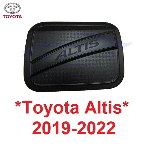 ดำด้าน ครอบฝาถังน้ำมัน Toyota Corolla Altis 2019 - 2022 โตโยต้า โคโรล่า อัลติส ฝาถังน้ำมัน ครอบฝาถัง ถังน้ำมัน