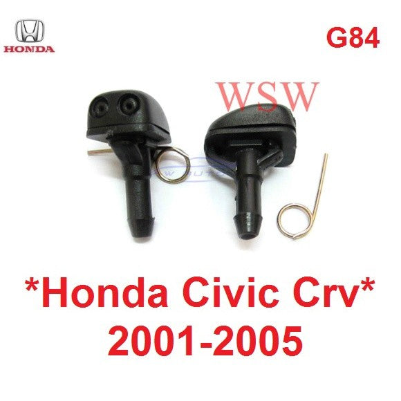 ปุ่มฉีดน้ำฝน 1คู่ HONDA CIVIC CRV 2001 - 2005 หัวฉีดน้ำฝน ฮอนด้า ซีวิค ซีอาร์วี  ที่ฉีดน้ำฝน ฉีดน้ำฝน