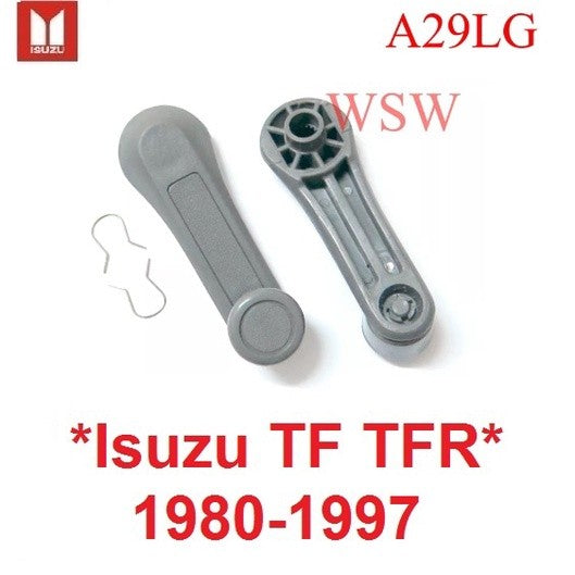 เทาอ่อน มือหมุนกระจก ISUZU TF TFR KBZ 1980 - 2002 อีซูซุ เคบี เคบีแซด ทีเอฟ ทีเอฟอาร์ ที่หมุนกระจก ที่ปรับกระจก 1989