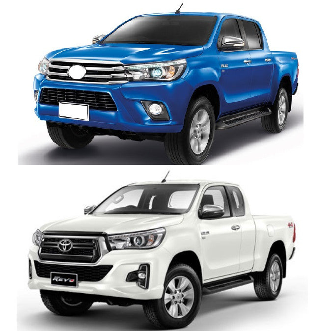 เลือก สูง เตี้ย ครอบฝาถังน้ำมัน โตโยต้า รีโว่ 2015 - 2022 สีดำด้าน TOYOTA HILUX REVO ครอบ ฝาปิดถังน้ำมัน โลโก้แดง 2020 - Image 5