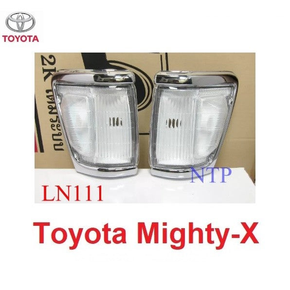ไฟมุม เสื้อไฟมุม โตโยต้า ไฮลักซ์ ไมตี้ LN111 ฝาขาว ไม่มีชุดสายไฟ TOYOTA HILUX LN111 LN106 LN108 LN107 RN105 ไฟหรี่มุม