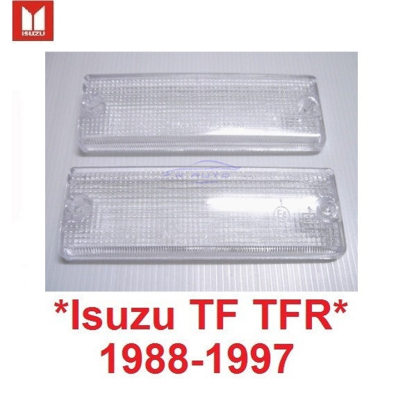 ฝาไฟหรี่หน้า อีซูซุ ทีเอฟ ทีเอฟอาร์ 1988 - 1997 ฝา ไฟหรี่ ในกันชนหน้า For Isuzu TF TRF ไฟกันชน เลนส์ ไฟ