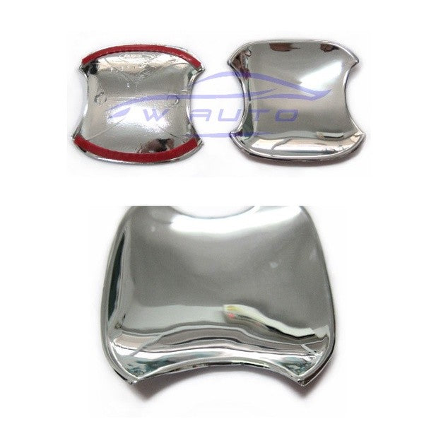 สีชุบ 2ชิ้น ถาดรองมือเปิด Ford Ranger 2012 - 2021 ถ้วยมือเปิด ฟอร์ด เรนเจอร์ มาสด้า บีที Mazda BT50 เบ้ากันรอย ถ้วยรอง - Image 2