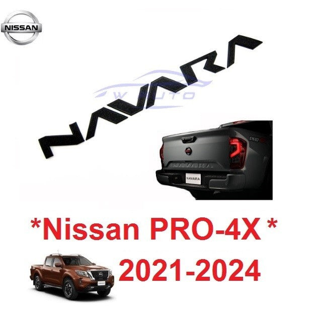 LOGO ท้ายรถ 1ชิ้น NISSAN NAVARA PRO X 2021 2022 2023 นิสสัน นาวาร่า โปร 4X สติ๊กเกอร์ โลโก้ STICKER ป้าย ตัวอักษร