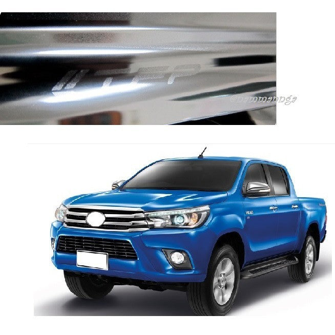 ชายบันไดประตู Toyota Hilux Revo 2015-2019 โตโยต้า ไฮลักซ์ รีโว่ 4ประตู คิ้ว กันรอยประตู ชายบันได สคัพเพลท - Image 2