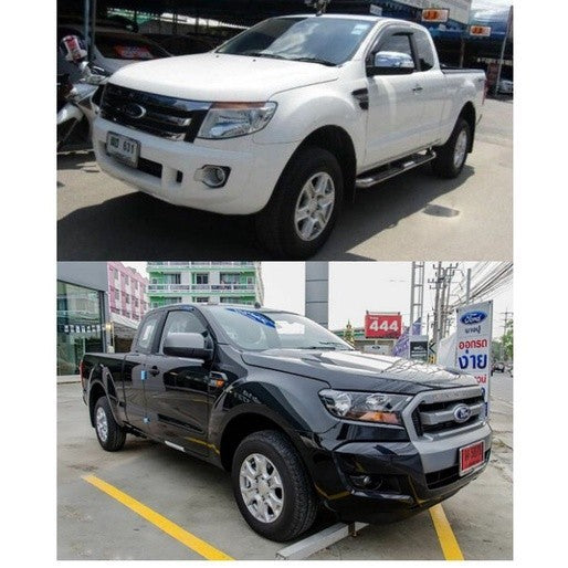 สีชุบ 2ชิ้น ถาดรองมือเปิด Ford Ranger 2012 - 2021 ถ้วยมือเปิด ฟอร์ด เรนเจอร์ มาสด้า บีที Mazda BT50 เบ้ากันรอย ถ้วยรอง - Image 4