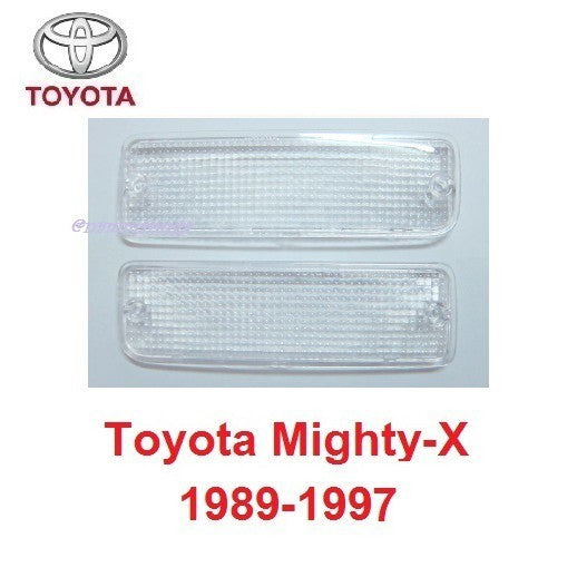 เลนส์ไฟกันชน ใส TOYOTA Hilux Mighty-X 1988 - 1997 โตโยต้า ไมตี้เอ็กซ์ ฝาไฟหรี่กันชน ฝาไฟกันชน ไฟตัดหมอก เลนส์ไฟ เลนส์