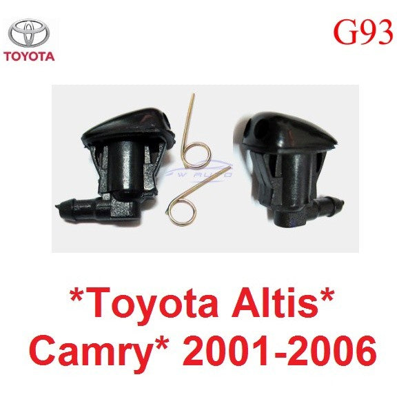 ปุ่มฉีดน้ำฝน 1คู่ TOYOTA ALTIS CAMRY 2001 - 2006 ที่ฉีดน้ำกระจก โตโยต้า อัลติส แคมรี่ ปุ่มฉีดน้ำ หัวฉีดน้ำกระจก G93