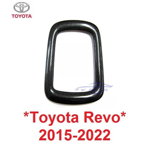 ครอบเกียร์ AUTO ลายคาร์บอน เคฟล่า โตโยต้า รีโว่ 2015 - 2022 ขอบเกียร์ Toyota Revo ฝาครอบเกียร์ ออโต้ เกียร์  2019 2021