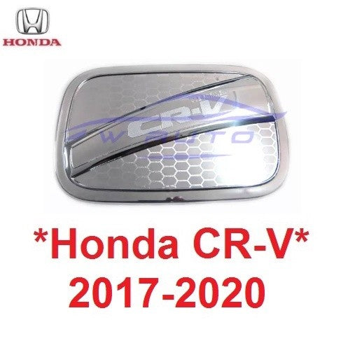 สีชุบ ครอบฝาถังน้ำมัน Honda CR-V CRV 2017 2018 - 2020 ฮอนด้า ซีอาร์วี ครอบ ฝาถังน้ำมัน ฝาปิด ถังน้ำมัน 2019