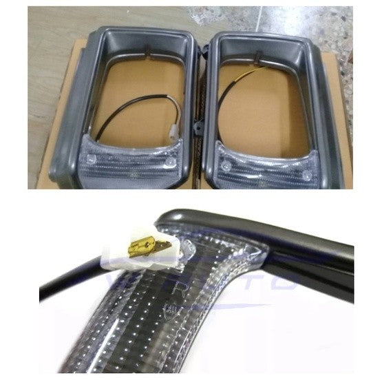 สีเทา เบ้าไฟหน้า โตโยต้า RN40 1981 - 1983 ไฟหน้า รุ่นม้ากระโดด TOYOTA HILUX RN40 LN40 LN46 RN46 รถโบราณ กรอบไฟหน้า โคมไฟ - Image 3