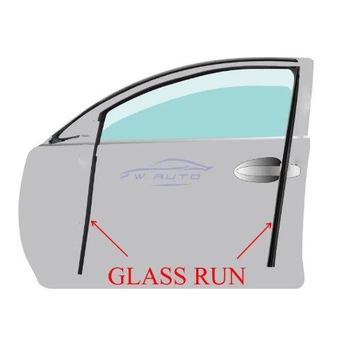 แท้ศูนย์ ยางร่องกระจกToyota Corolla Altis โตโยต้า อัลติส 2000 2001 2002 2003 - 2007 กระจก ยางสักหลาด กันน้ำ กันลม - Image 3