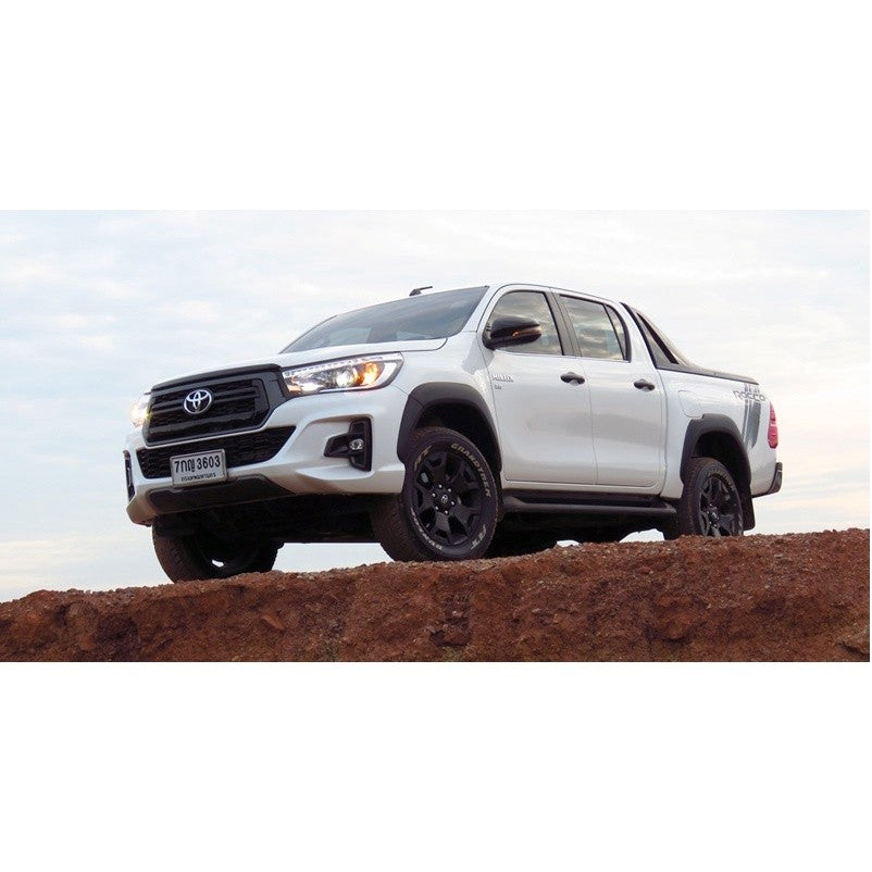 เลือก ตัวสูง ครอบฝาถังน้ำมัน โตโยต้า รีโว่ 2015 - 2022 ดำด้าน TOYOTA HILUX REVO ครอบ ฝาปิดถังน้ำมัน ดำด้าน โลโก้แดง - Image 6