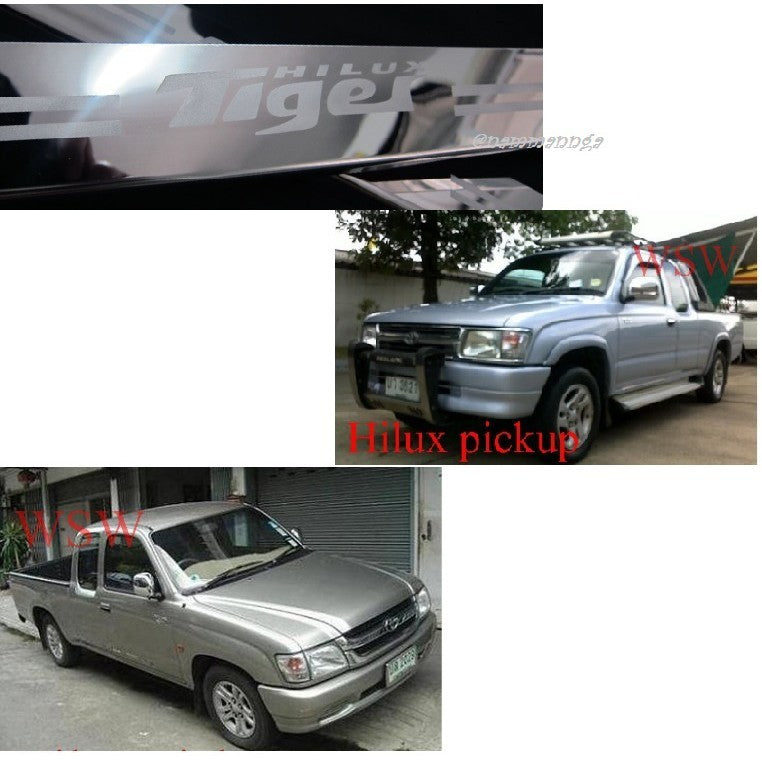 2ประตู แคป ชายบันไดประตู Toyota Hilux Tiger D4D 1998 - 2004 โตโยต้า ไฮลักซ์ ไทเกอร์ กันรอยขอบประตู ชายบันได สคัพเพลท - Image 4