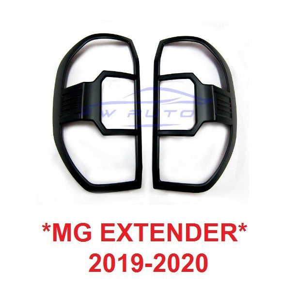 สีดำด้าน ครอบไฟท้าย MG EXTENDER 2019-2020 รถยนต์ เอ็มจี เอ็กเทนเดอร์ เอ้กเทนเด้อ ครอบไฟ ฝาครอบท้าย