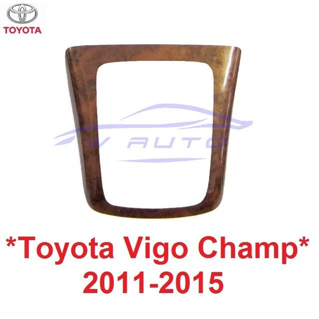 ครอบเกียร์ ธรรมดา TOYOTA VIGO CHAMP FORTUNER 2011 - 2015 ลายไม้ โตโยต้า วีโก้ แชมป์ ฟอร์จูนเนอร์ คอนโซล ขอบเกียร์