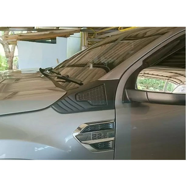 1คู่ ครอบแก้มข้าง สีดำด้าน FORD EVEREST 2015 - 2019 ครอบแก้ม ครอบช่องลม ฟอร์ด เอเวอร์เรส Side Vent แก้มข้าง Ranger - Image 2